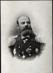 Porträt von Avellan, russischer Admiral und Kommandant der russischen Mittelmeerflotte